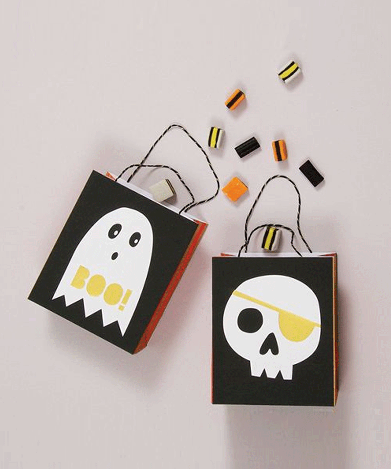 Something Wicked Halloween Party Bags by Meri Meri - Spooky Treat Bags for Kids' Halloween Parties, Trick or Treat Favors & Themed Celebrations