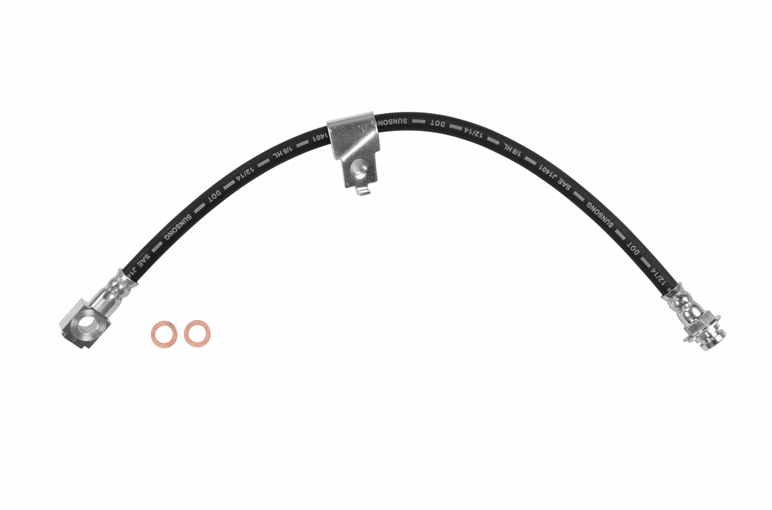 Sunsong 2201097 Brake Hydraulic Hose - High Performance Replacement for Trucks & SUVs - Durable DOT Approved Brake Line - Perfect for Off-Roading & Heavy-Duty Towing