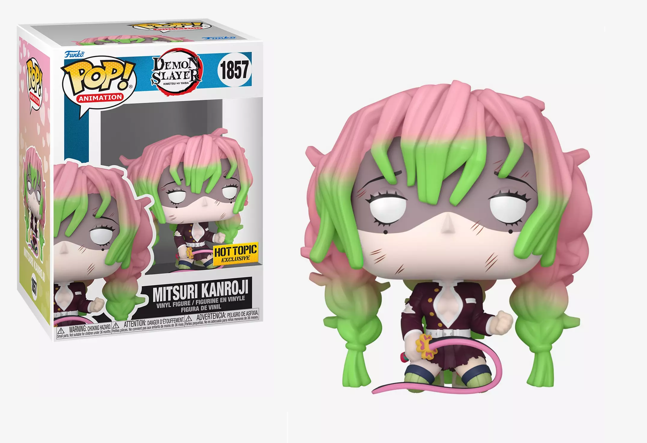 Demon Slayer Mitsuri Kanroji Pop Vinyl Figure - Anime Collectible for Fans - Perfect for Display, Gifts, and Cosplay Inspiration