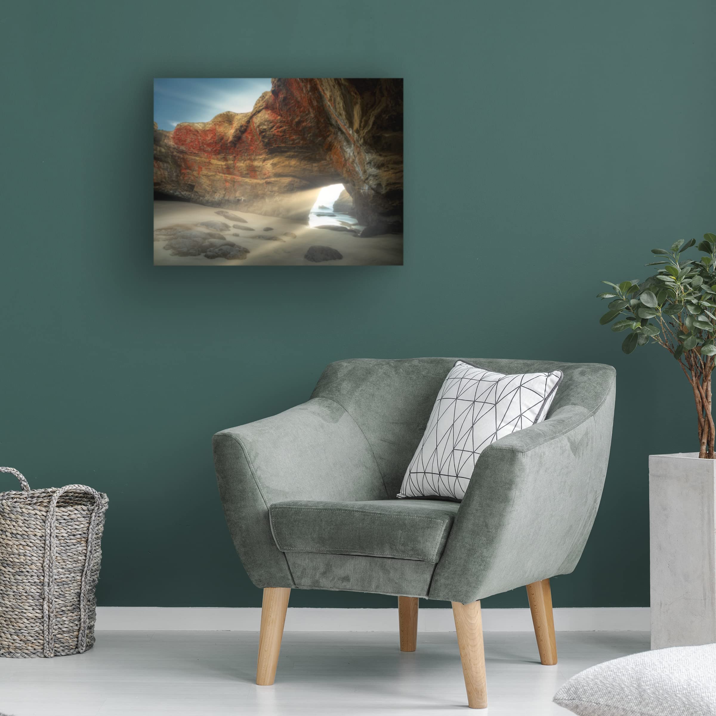 Trademark Fine Art 'Rock Formation 9' Canvas Wall Art by Dennis Frates - Stunning Landscape Painting for Living Room, Bedroom & Office Decor