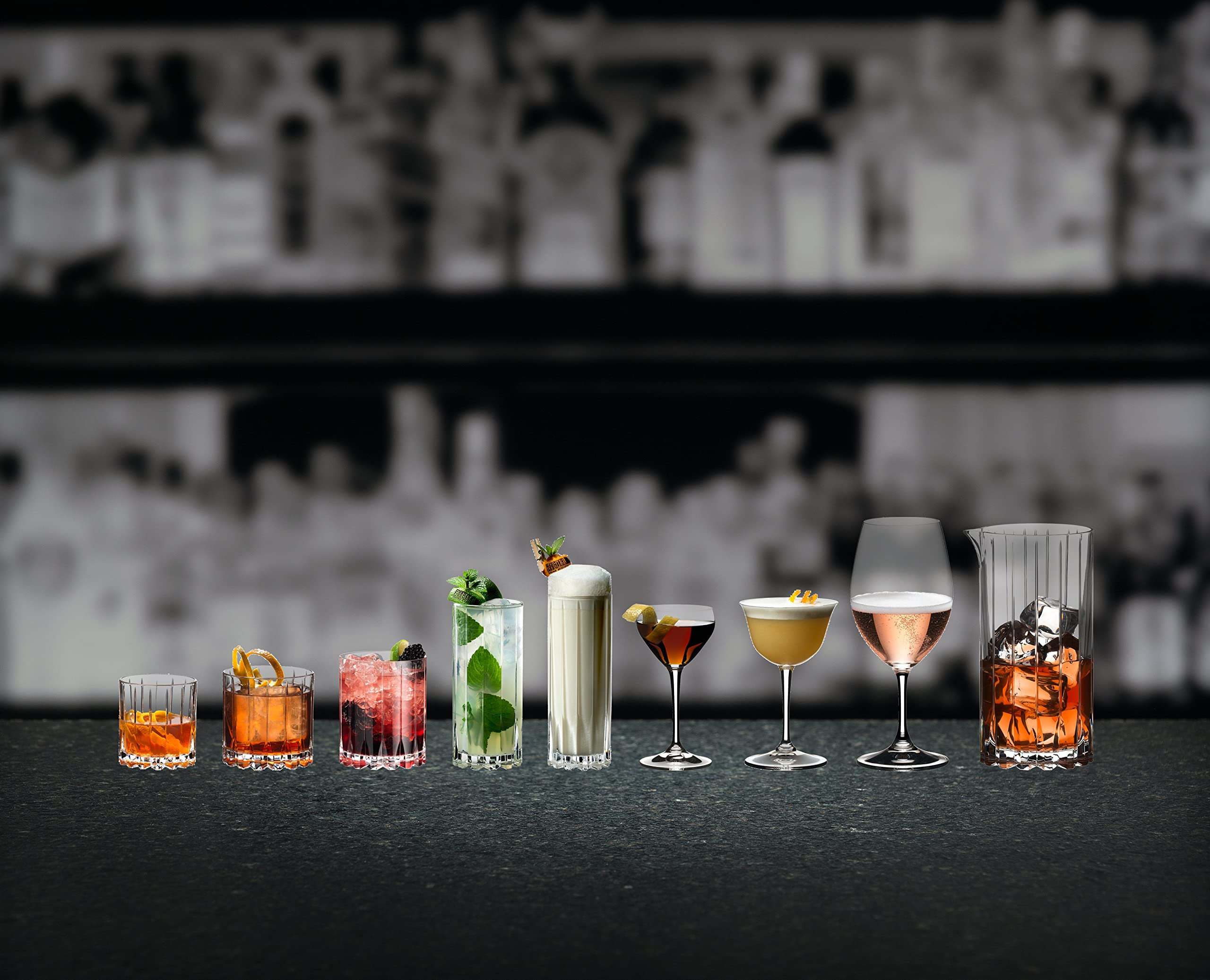 Riedel Drink Specific Glassware Rocks & Highball Set - Premium Crystal Barware for Whiskey, Cocktails & Mixed Drinks - Perfect for Home Bars, Parties & Entertaining