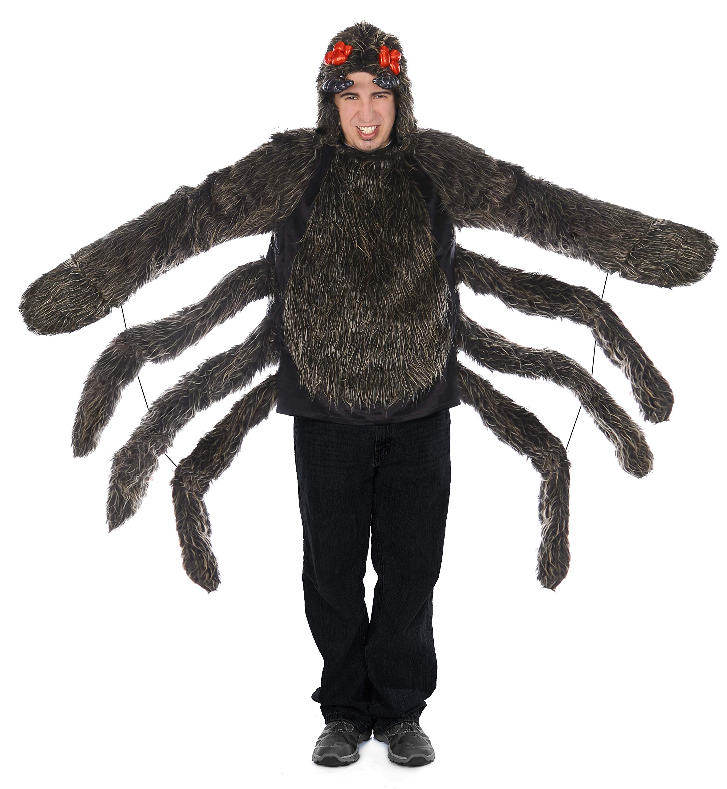 Spider Hoodie for Men - Gothic Tarantula Print Sweatshirt for Halloween & Cosplay | Soft & Comfortable Pullover for Horror Fans & Alternative Fashion
