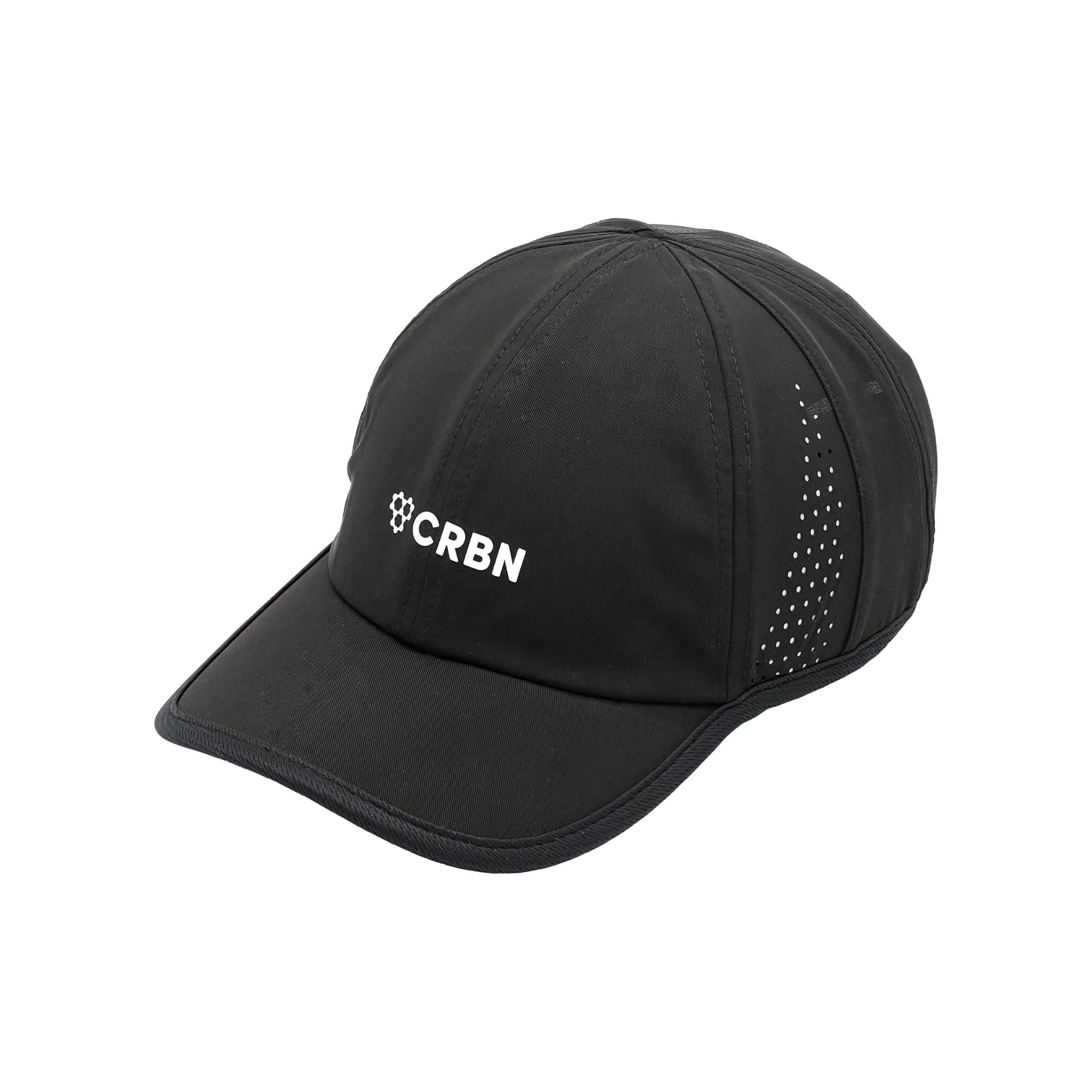 CRBN Unleashed Performance Hat for Men & Women - Lightweight, Moisture-Wicking Baseball Cap for Running, Golf, Hiking - Adjustable Black Athletic Hat for Outdoor Sports & Daily Wear