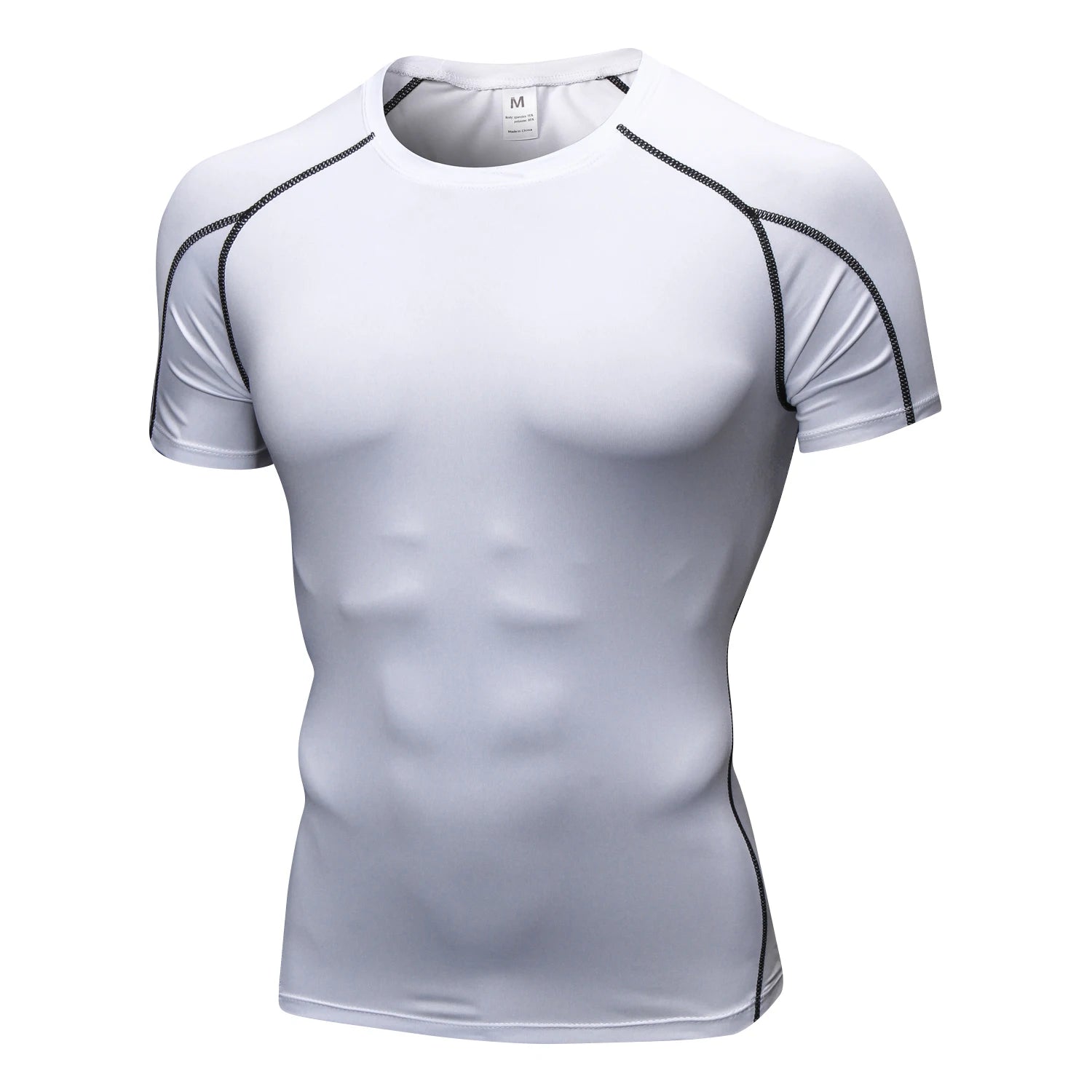 Quick Dry Running Shirt for Men - Moisture Wicking Fitness & Gym Workout T-Shirt - Breathable Short Sleeve Compression Top for Bodybuilding, Jogging & Training - Ideal for Sports, Exercise & Active Lifestyle
