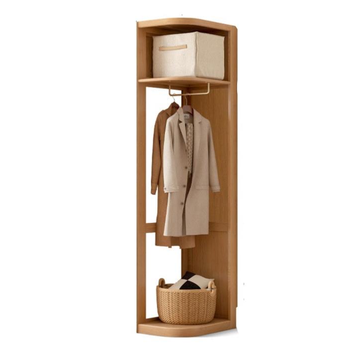 15.7x24.4x78.7 inch / 40x62x200 cm / natural wood color / Oak right corner cabinet