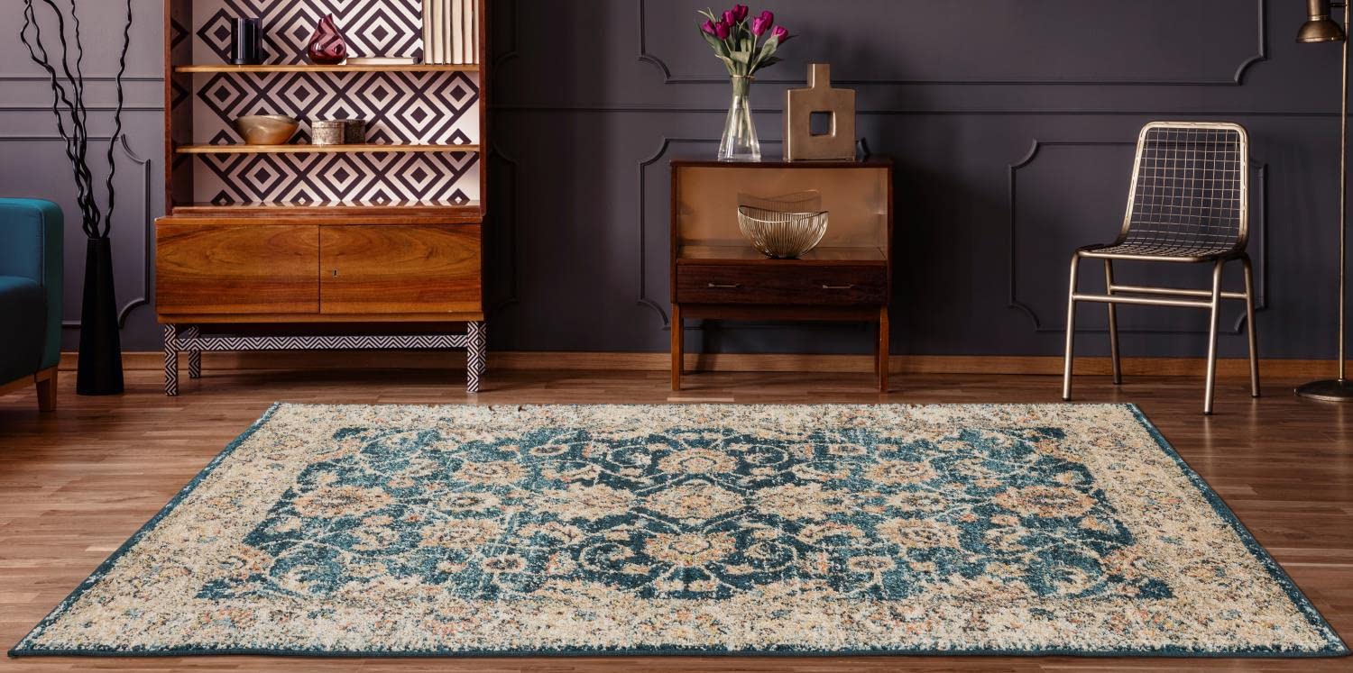 United Weavers Marrakesh Bey Cerulean Blue Area Rug 10x13 Feet (9'10