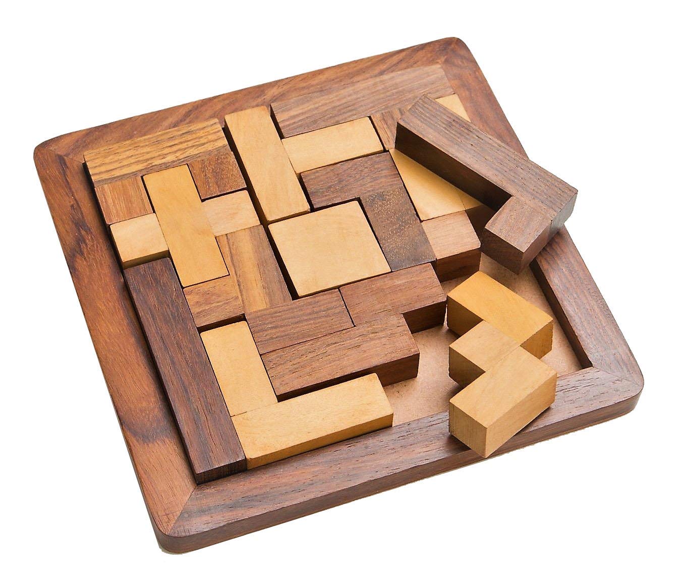 Mother Touch Handmade Wooden Jigsaw Puzzle for Kids - Non-Toxic, Eco-Friendly Educational Toy | Sustainable Wooden Puzzle Gift for Toddlers & Children | Perfect for Birthday Presents, Montessori Learning & Family Game Night