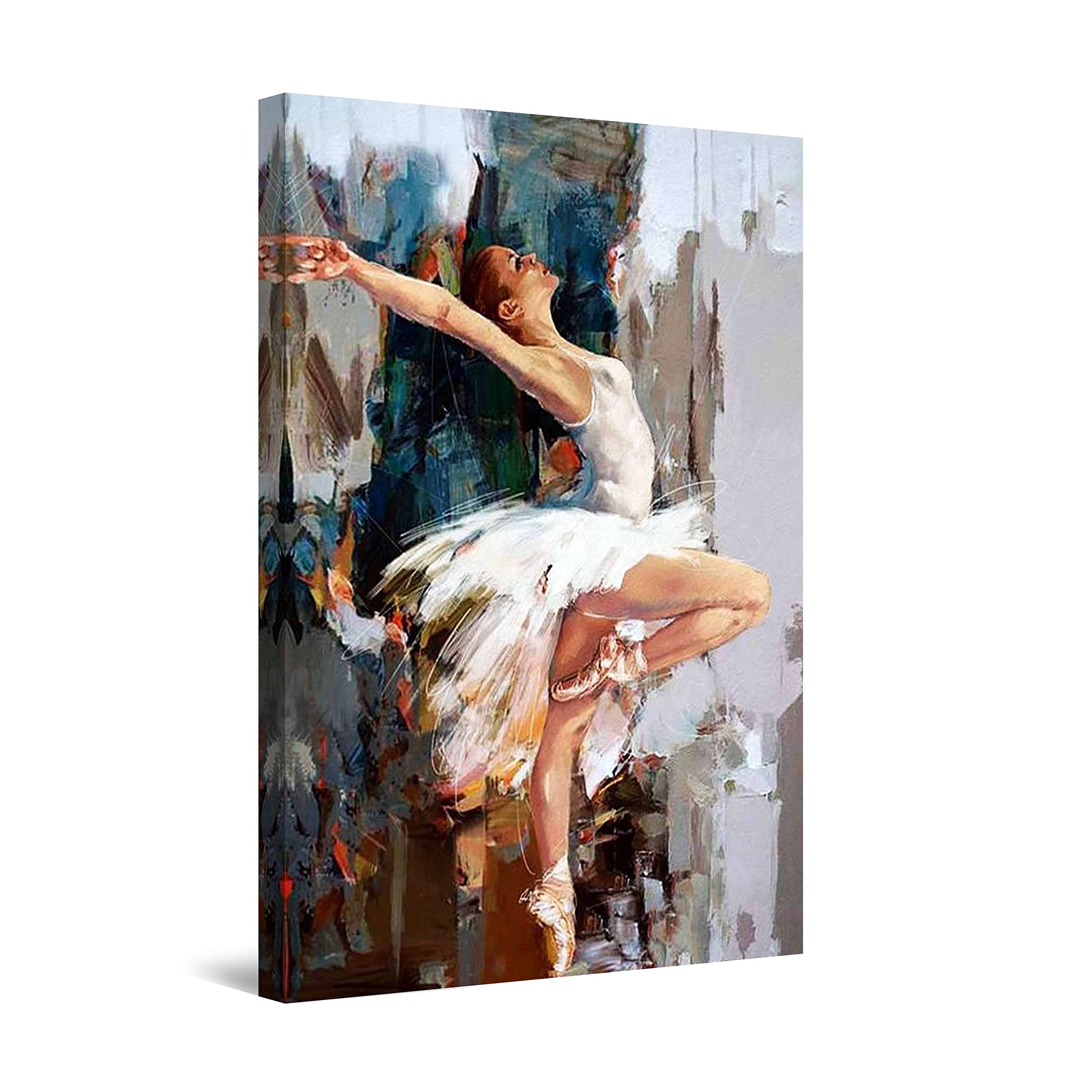 Startonight Canvas Wall Art - Dream Ballerina Painting for Living Room Decor, 32x48 Inch, Modern Home Office & Bedroom Wall Decor