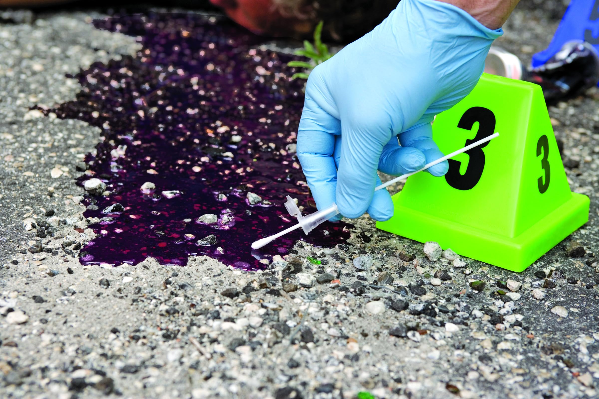Forensics Source Crime Scene Evidence Marker Versa Cones - Set of 20 Numbered Green Cones for Police Investigations, Accident Reconstruction & Forensic Training