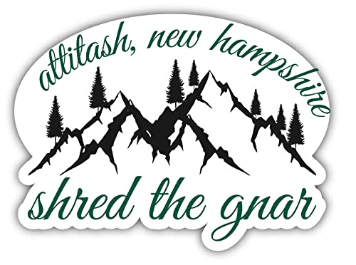 Attitash New Hampshire Ski & Snowboard Adventure Souvenir - 4 Inch Vinyl Decal Sticker with Mountain Design | Perfect for Laptops, Helmets & Water Bottles | Ski Resort Memorabilia for Winter Sports Enthusiasts