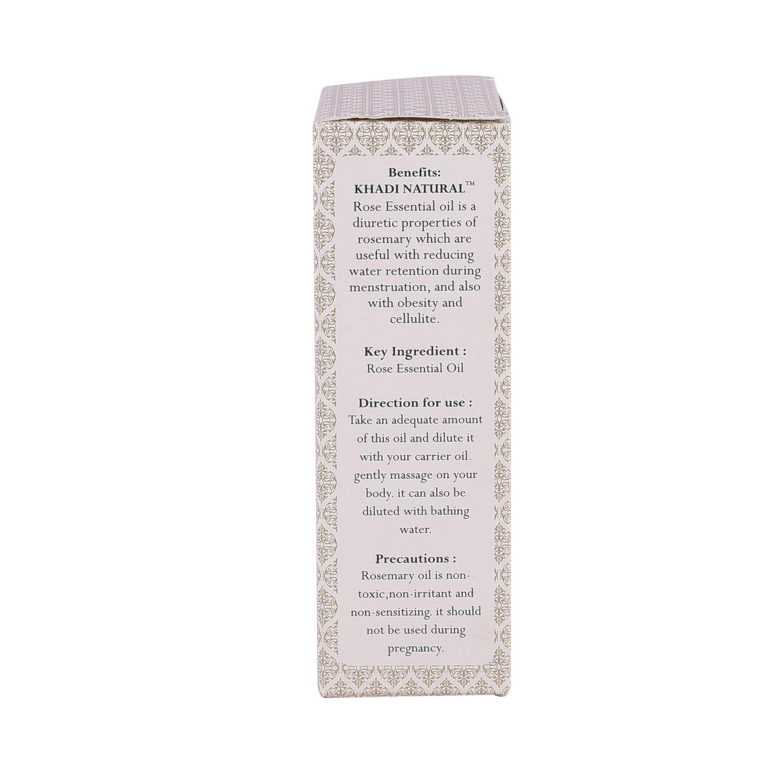 KHADI NATURAL Pure Rose Essential Oil - 15ml for Hydrating Skin, Aromatherapy & Stress Relief | 100% Natural Therapeutic Grade | Perfect for Massage, Diffusers & DIY Beauty Products