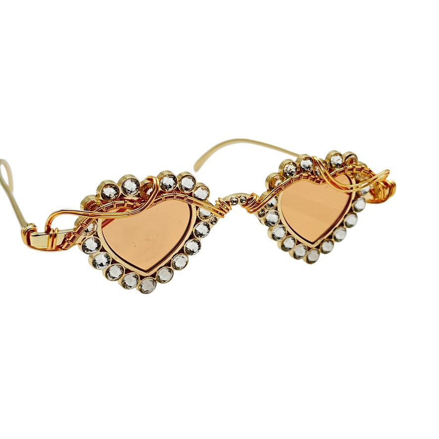 Mini Rhinestone Hearts - Sparkling DIY Craft Gems for Jewelry, Scrapbooking & Home Decor