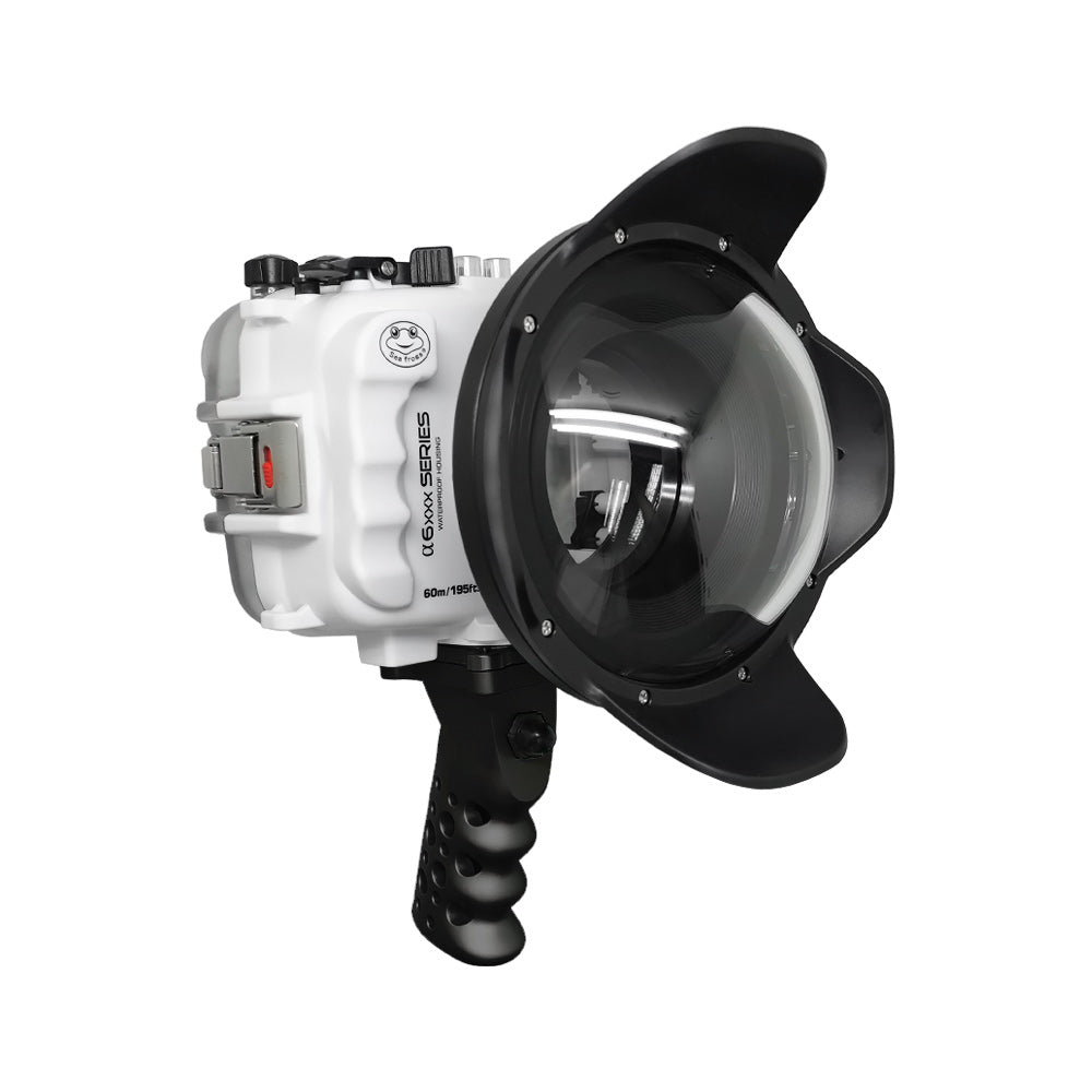 SeaFrogs Underwater Housing for Sony A6xxx Series - Salted Line Aluminum Pistol Grip & 6