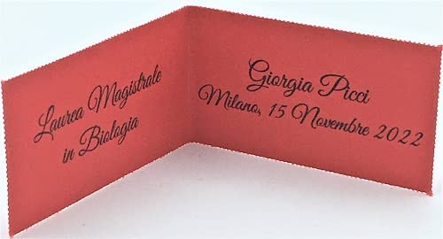 Le Gemme di Venezia 50 Personalized Graduation Gift Cards - Elegant Printed Keepsakes for Graduation Parties, Thank You Notes & Milestone Celebrations