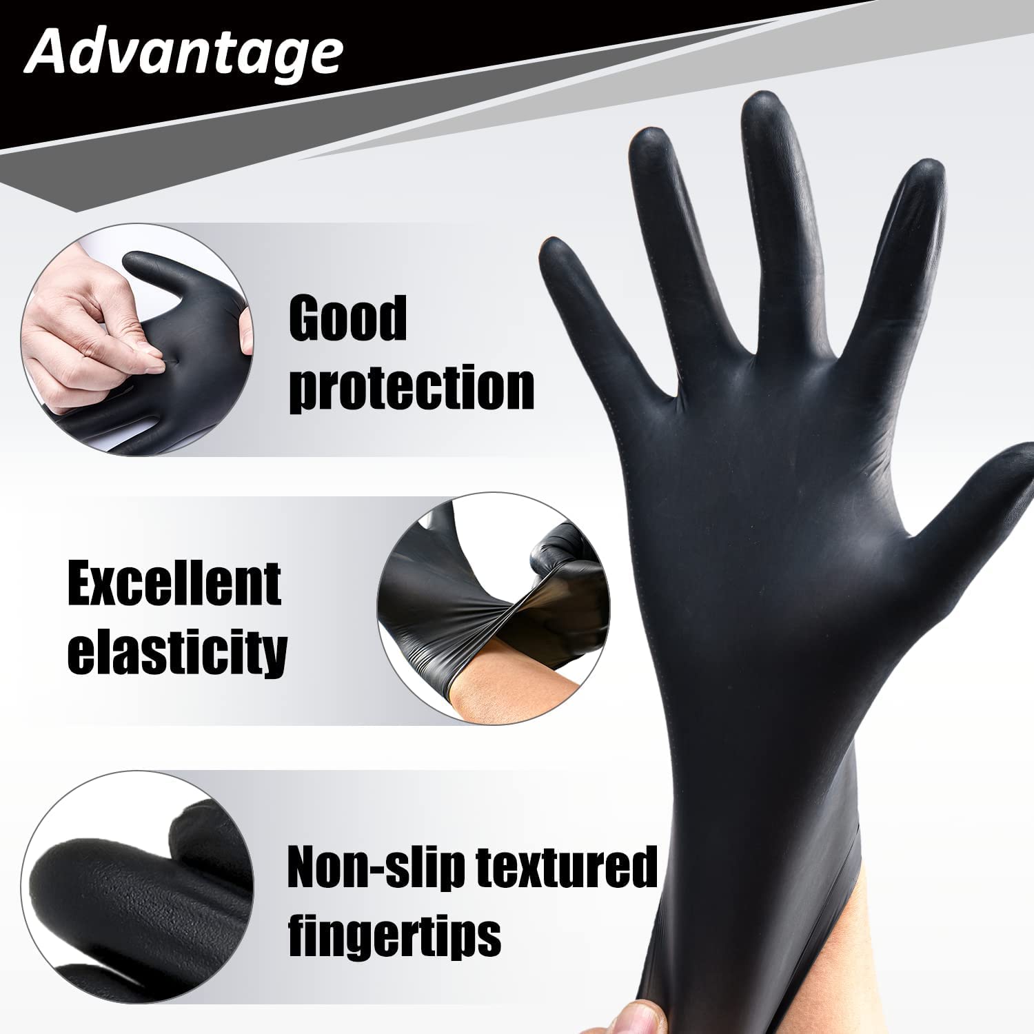 PROMEDIX P Nitrile Disposable Gloves - 4mil Thickness, 1000 Count Box, Latex-Free & Powder-Free - Food Safe Gloves for Cooking, Cleaning, Medical Use & Household Chores