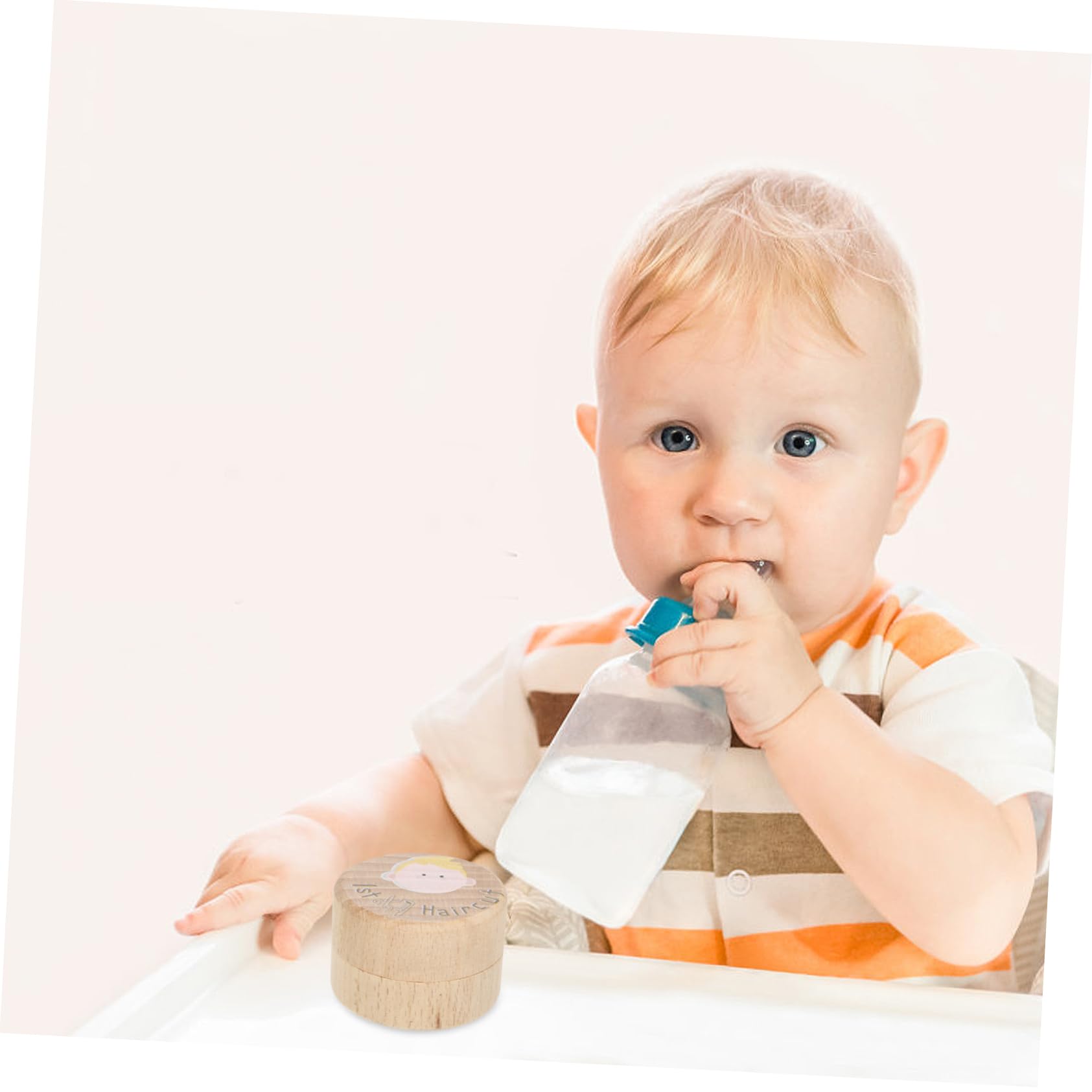 CATIEBYE Wooden Baby Keepsake Box for Milk Teeth, First Haircut & Curl - Perfect for Preserving Precious Memories | Baby Shower Gift & Nursery Decor