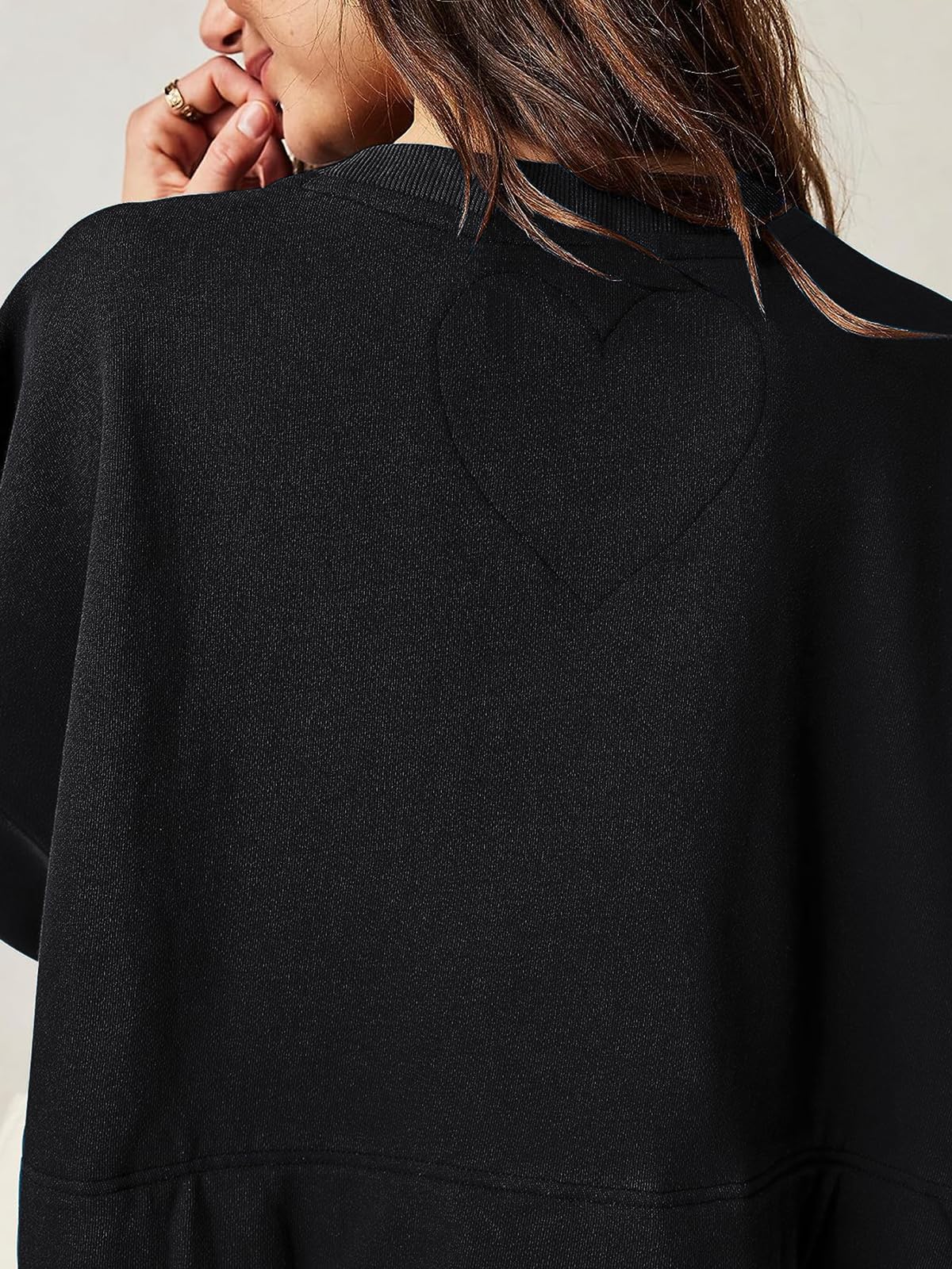 Women's Oversized Patchwork Sweatshirt Dress - Crew Neck Long Sleeve Flowy Pullover Mini Dress | Casual Loungewear, Streetwear Fashion & Cozy Fall Outfit