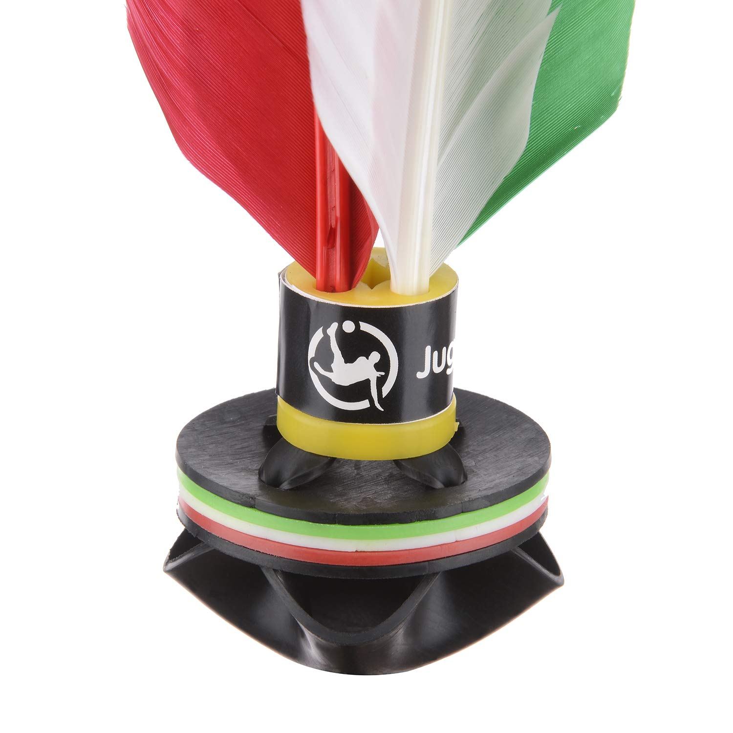 Juggle Pro Peteca ITALIA – Hand Shuttlecock with Feathers and Soft Rubber – Outdoor Beach Game for Solo or Group Play, 21 cm – Perfect for Backyard Fun, Picnics, and Team Sports