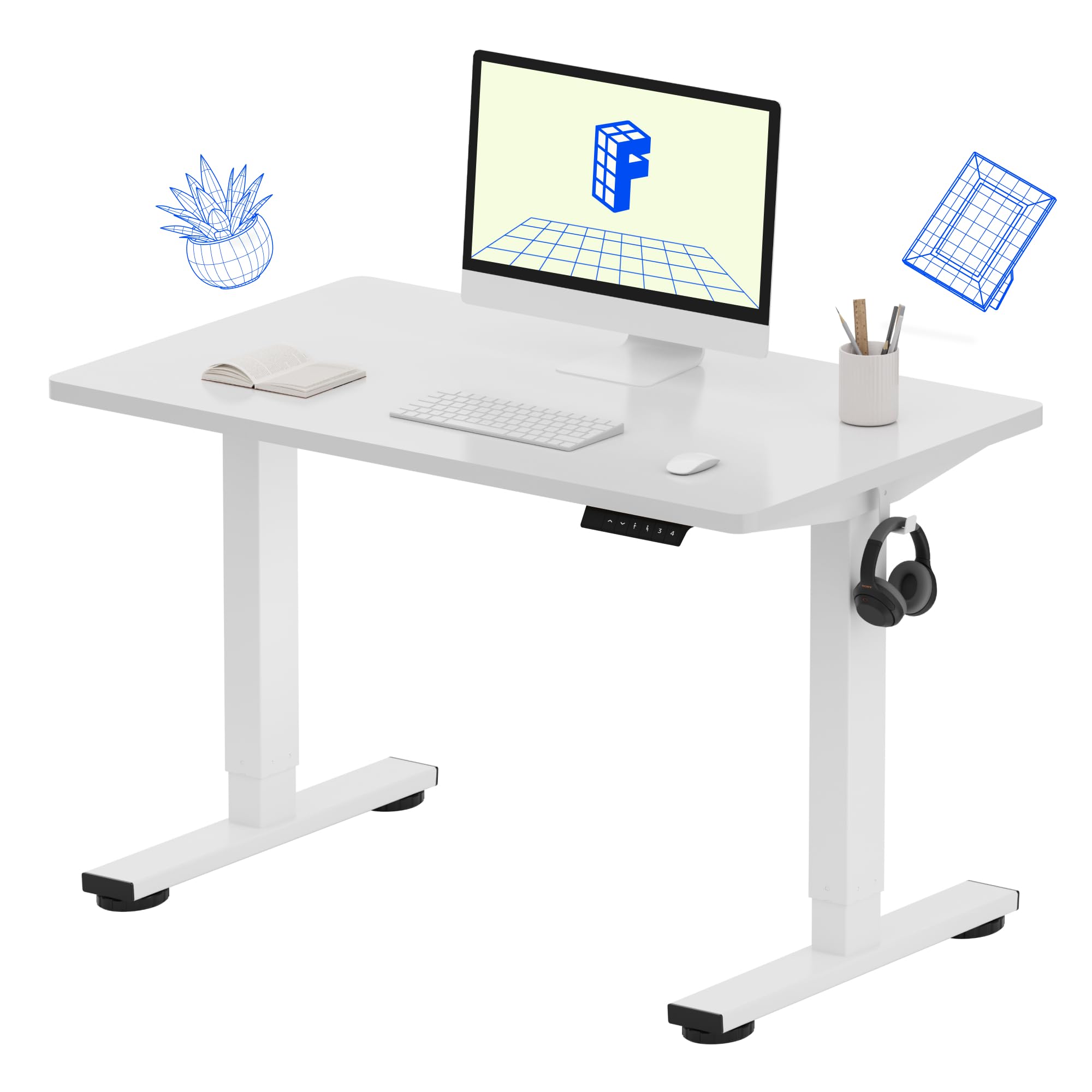 FLEXISPOT EN1 Electric Height Adjustable Standing Desk 40