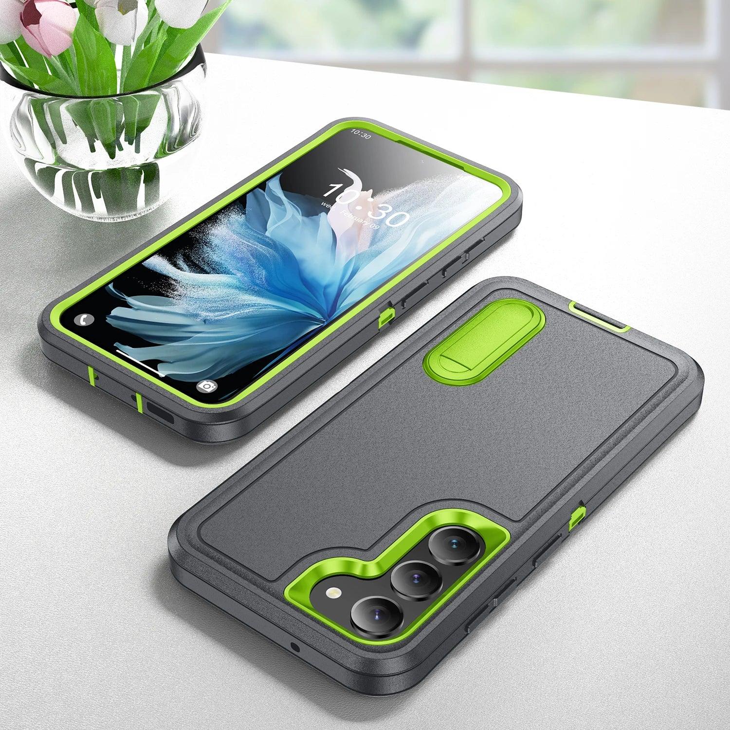Samsung Galaxy S24 Plus Shockproof Case with Kickstand - Anti-Dust, Military-Grade Protection for Outdoor & Active Lifestyle