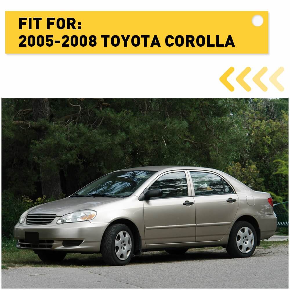 2005-2008 Toyota Corolla Fog Light Cover Set - Durable Replacement Pair for Headlight Protection | Perfect for Night Driving & Off-Road Adventures