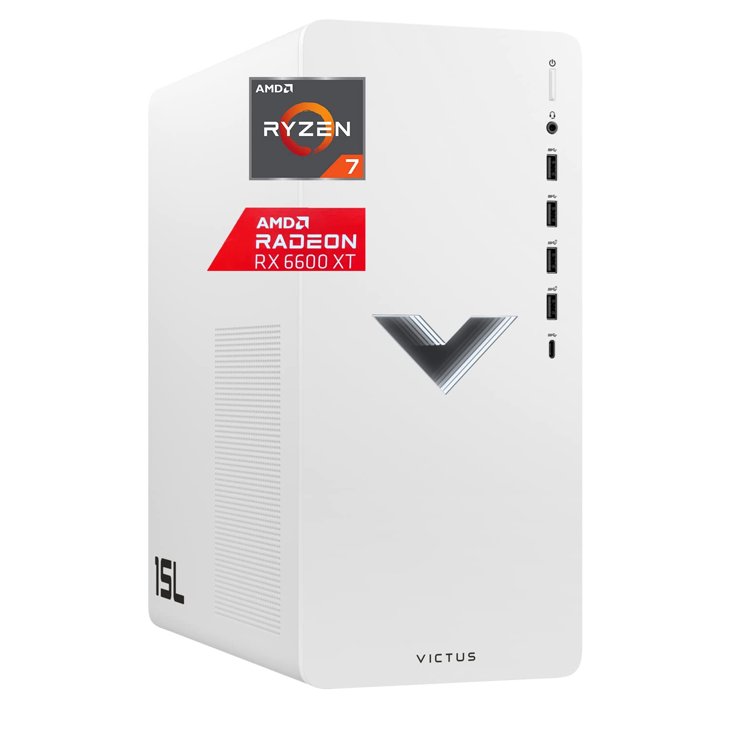 HP Victus 15L Gaming PC - AMD Ryzen 7 5700G, RX 6600XT, 16GB RAM, 1TB SSD for Ultimate Gaming Performance