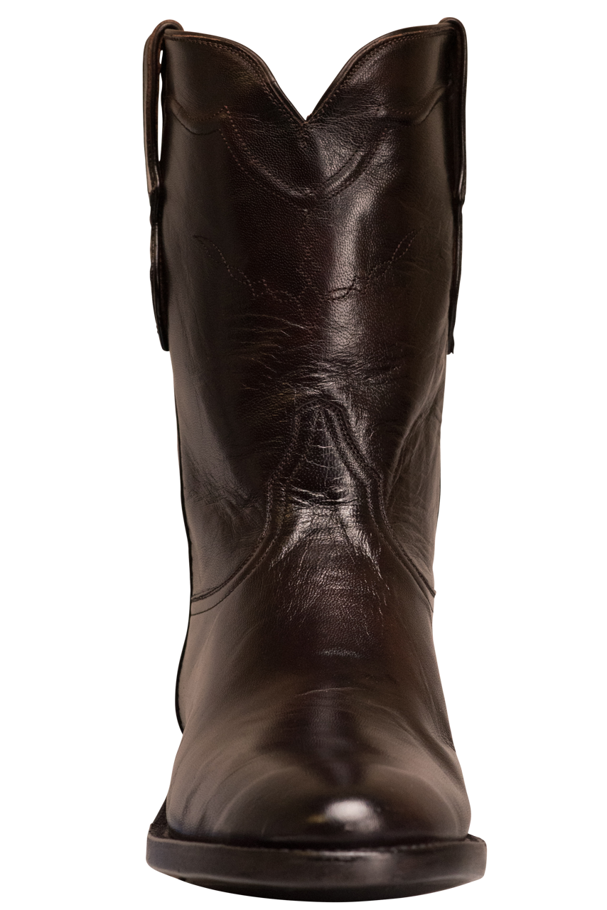 Black Jack Brush Off Goat Roper Boots - Premium Brown Cowboy Boots for Men | Western Riding, Country Fashion & Outdoor Work