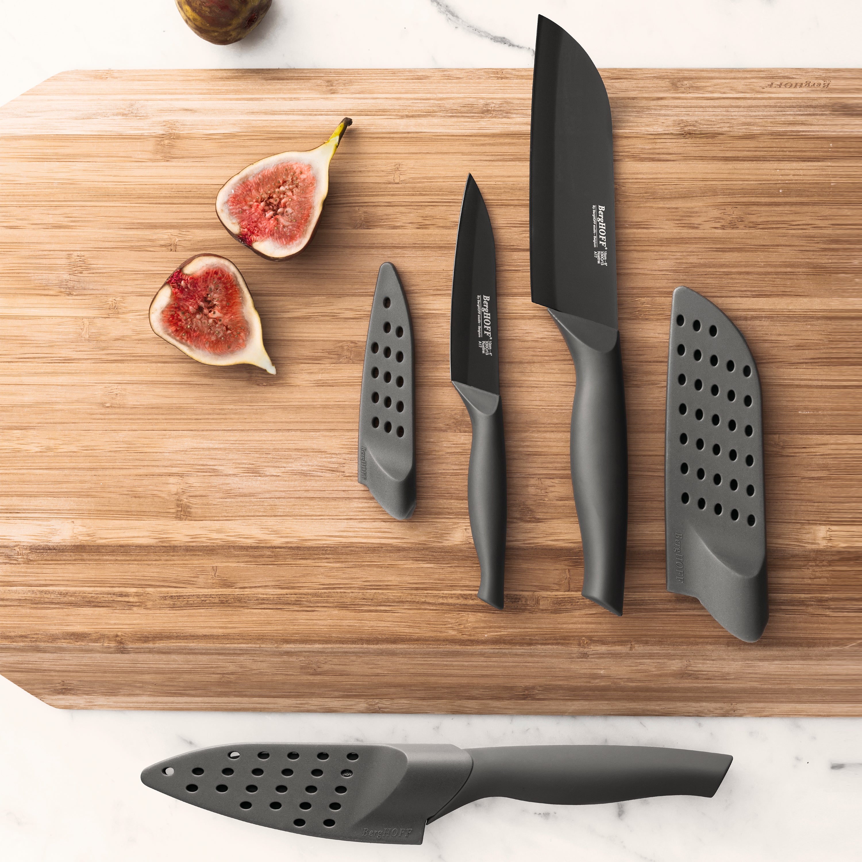 BergHOFF Essentials 8-Inch Stainless Steel Chef's Knife with Protective Sleeve - Professional Kitchen Knife for Chopping, Slicing & Dicing - Perfect for Home Cooks & Professional Chefs