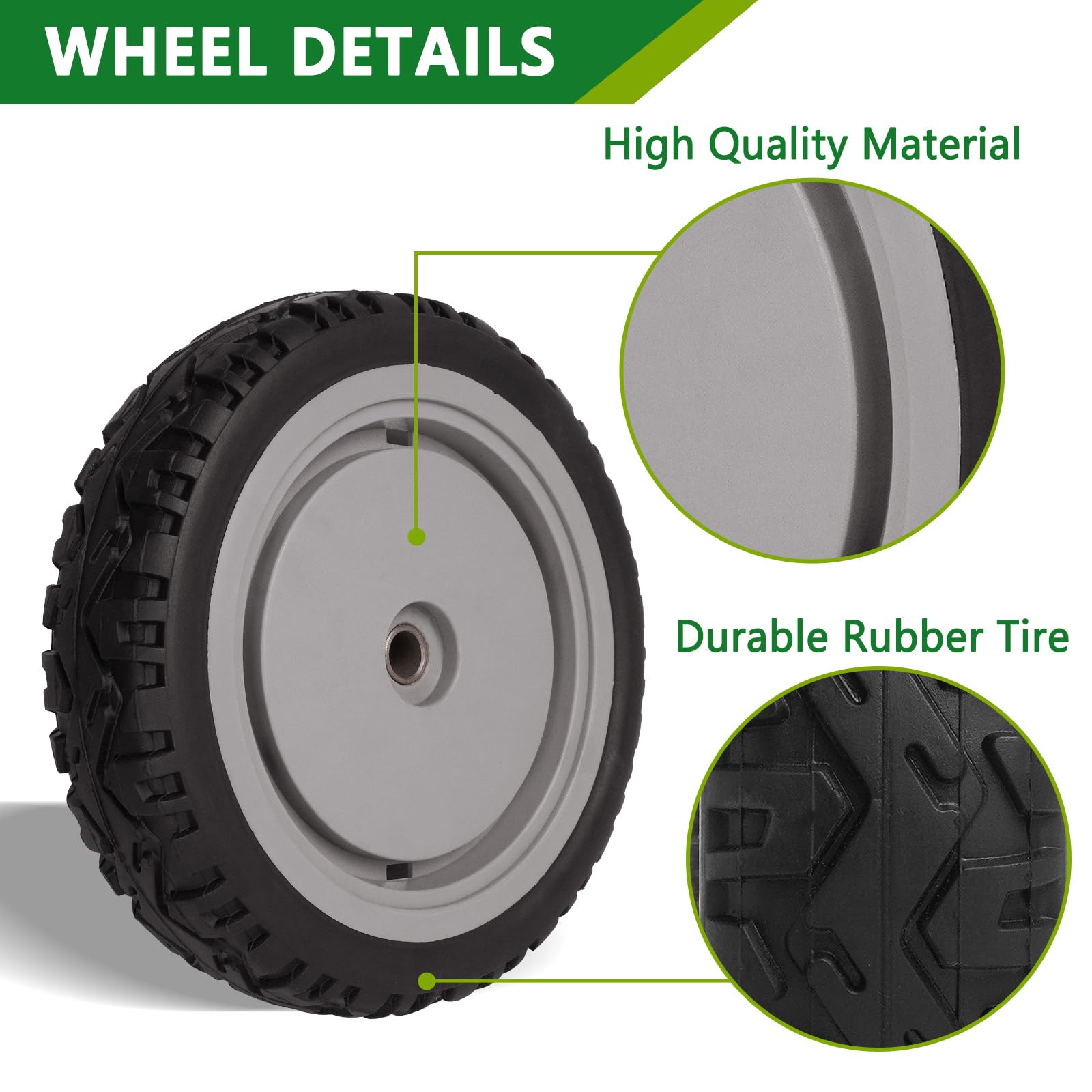 2 Pack Lawn Mower Rear Wheel Gear Assembly Replacement for Toro 107-3709 8 Inch Wheel - Compatible with Toro Lawn Mowers, Durable Replacement Parts for Smooth Mowing Experience