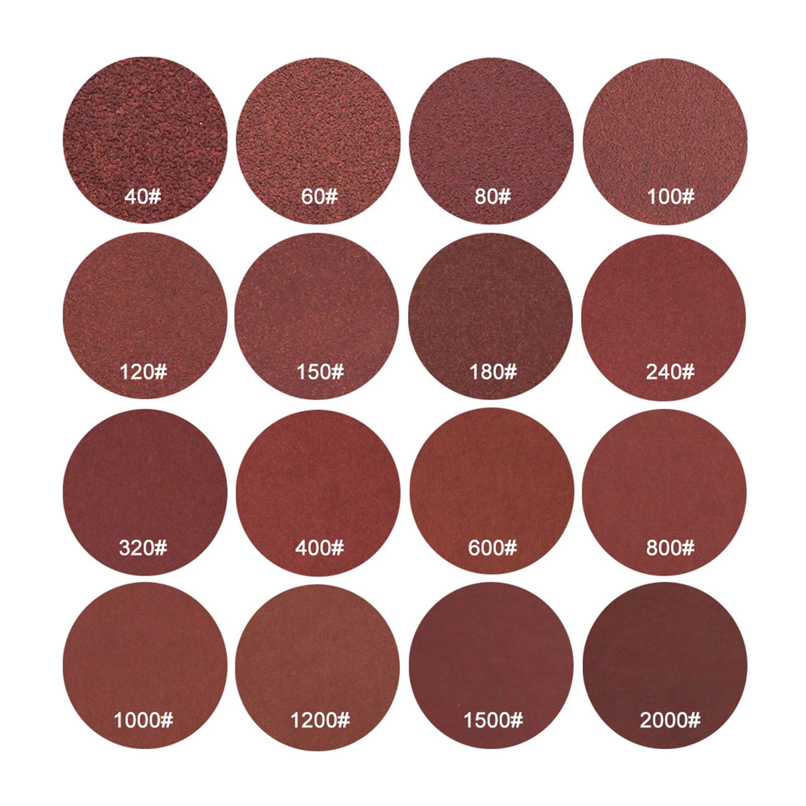 10-Piece 4 Inch (100mm) 60-2000 Grit Hook & Loop Sanding Discs for Polishing, Sanding, and Dry Grinding – Coarse to Fine Sandpaper Pads – Perfect for Woodworking, Metal Finishing, and DIY Projects (600 Grit)