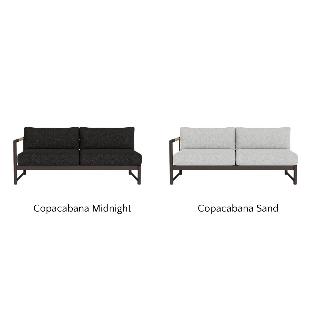 Breeze XL Outdoor 2-Seat Patio Sofa with Left Armrest - Perfect for Backyard, Garden, and Poolside Relaxation