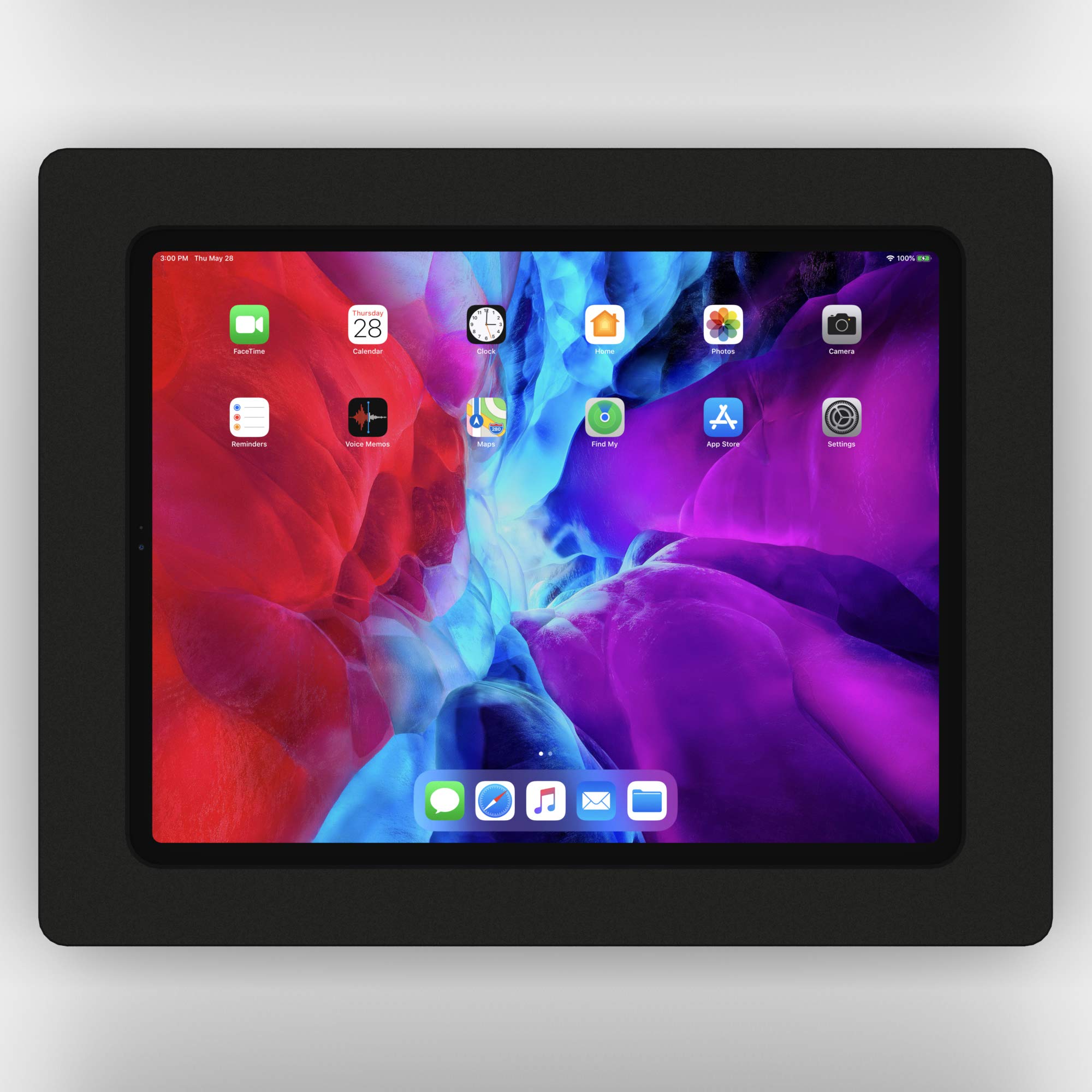 VidaMount Black Enclosure & Fixed VESA Slim Wall Mount Bundle - Compatible with iPad Air 13