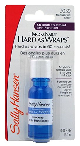 Sally Hansen Hard As Nails Wraps 0.44oz (3 Pack) - Long-Lasting Nail Protection for Strong, Healthy Nails - Perfect for At-Home Manicures and Nail Care
