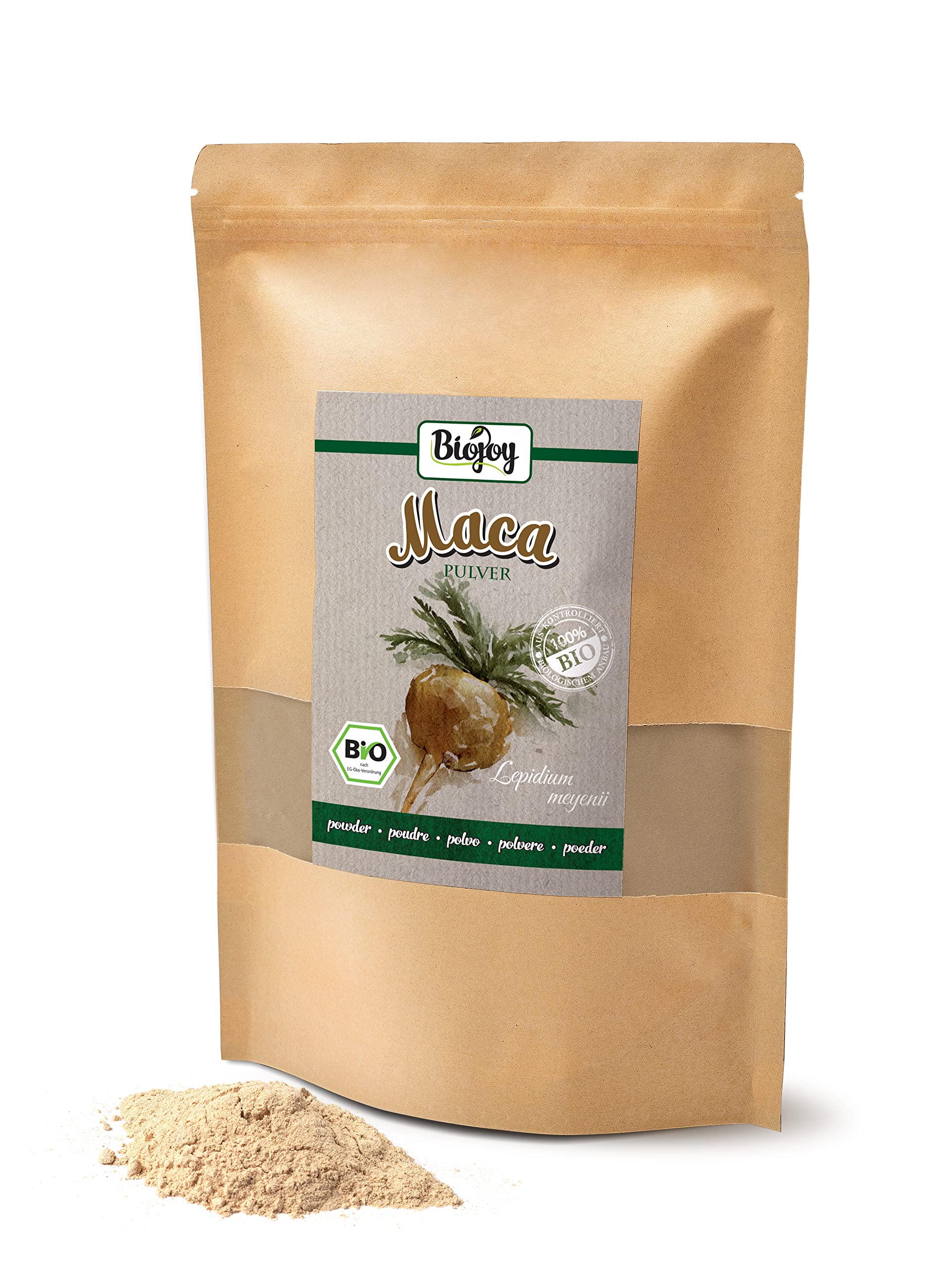 Organic Maca Powder 1kg (2.2lb) - Peruvian Lepidium Meyenii Root, 100% Pure & Additive-Free - Energy Booster for Smoothies, Baking & Natural Wellness