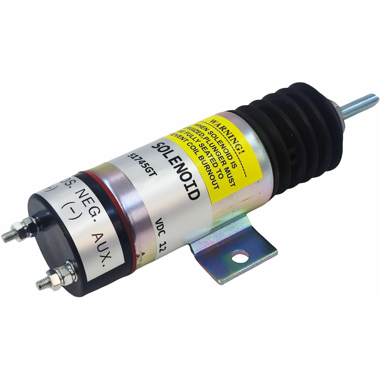 12V 2-Terminal Choke Solenoid for Genie Lift GS-2668 RT GS-2669 RT GS-3268 RT GS-3369 RT GS-4069 RT & TMZ-50/30 - Compatible with Kubota Honda HATZ Engines - Perfect for Engine Starting Systems and Heavy Equipment Maintenance