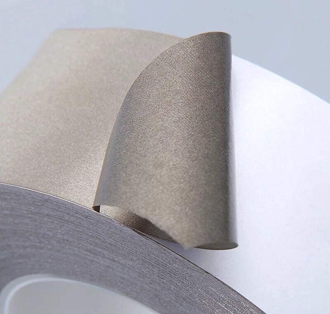 Faraday Fabric Tape Double Sided Conductive - 25mm x 15m EMI Shielding Tape for Signal Blocking, RFID Protection & EMF Shielding - Perfect for Phone Pouches, Wallet Liners & Electronic Device Protection