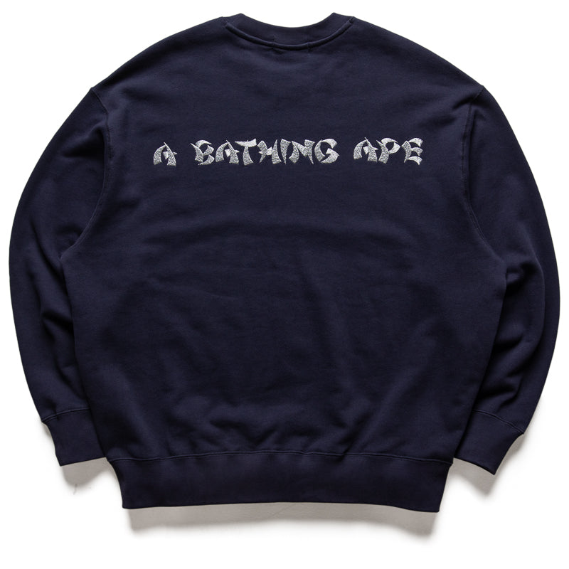 BAPE® Souvenir Crewneck Sweatshirt - Navy Blue | Streetwear Fashion for Men & Women | Casual Wear & Urban Style