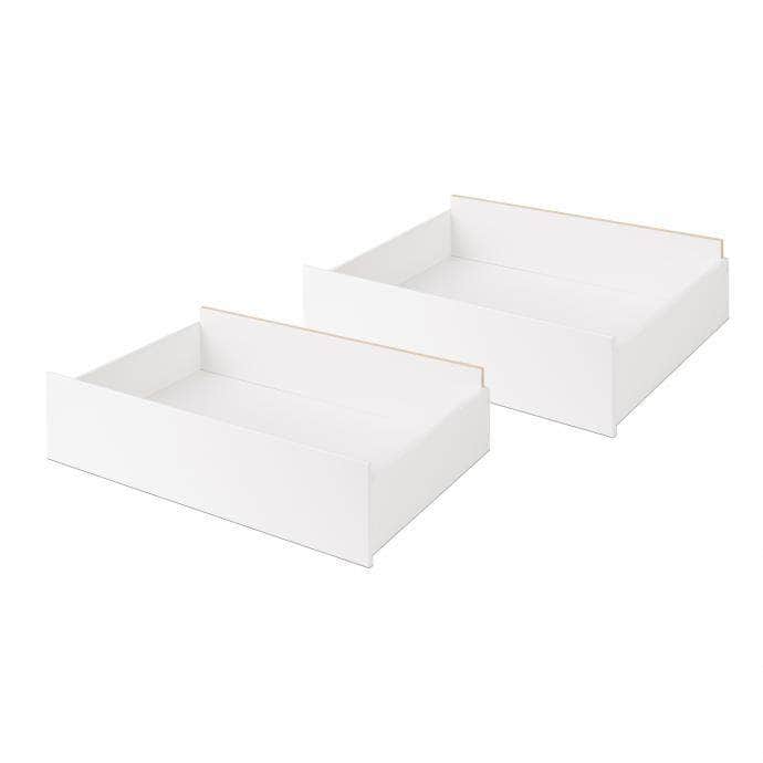 2-Pack Rolling Storage Drawers with Wheels - 4 Color Options for Bedroom, Office, or Closet Organization