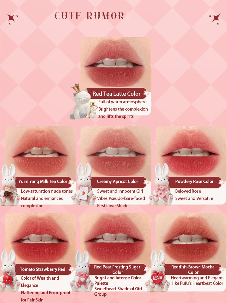 Limited Edition Cute Bunny Lip Cream - Moisturizing & Long Lasting Tinted Lip Balm for Soft Lips | Perfect for Valentine's Day Gifts & Everyday Lip Care