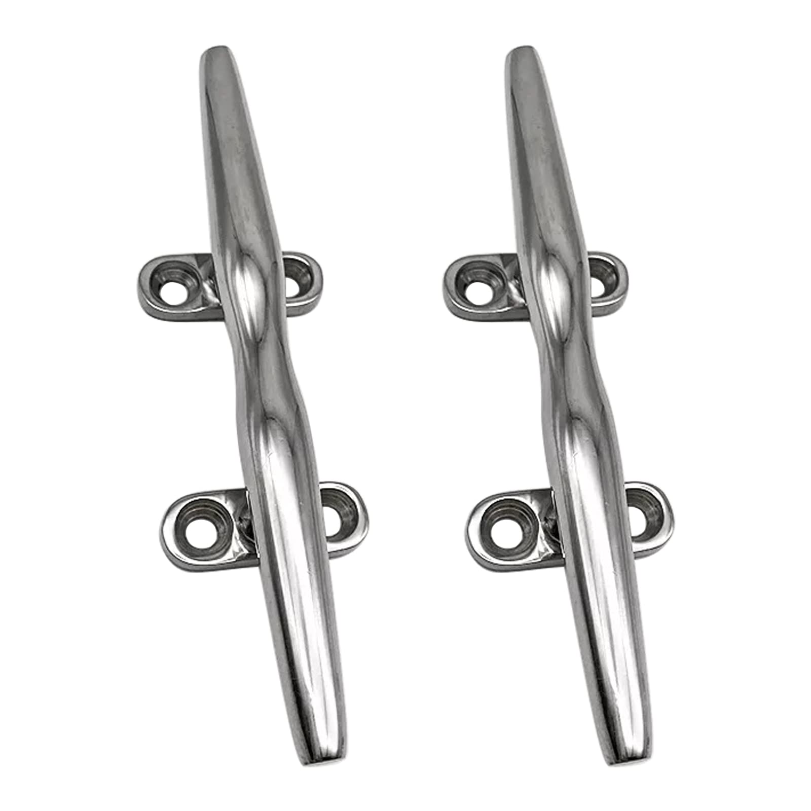 **Heavy Duty Stainless Steel Boat Cleat - Marine Grade Dock & Deck Rope Cleat for Yachts, Boats, and Docks | Open Base & Flush Mount Mooring Cleat for Secure Rope Tie-Down**    **Usage:** Perfect for securing ropes on docks, boats, yachts, and marine applications—ideal for mooring, anchoring, and docking.
