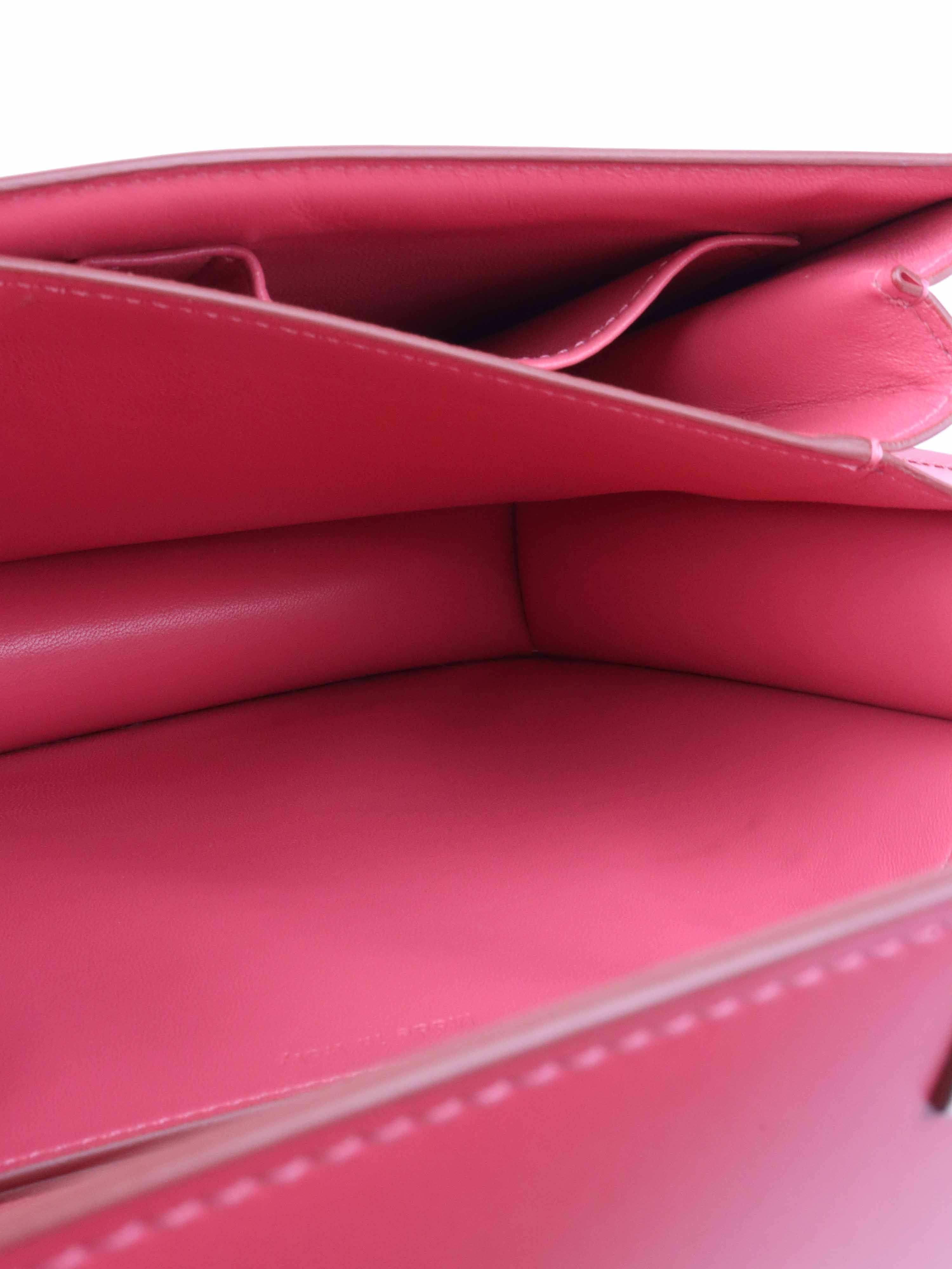 Celine Medium Classic Handbag in Box Calf Leather - Raspberry Pink Luxury Shoulder Bag for Women | Perfect for Work, Travel & Evening Events