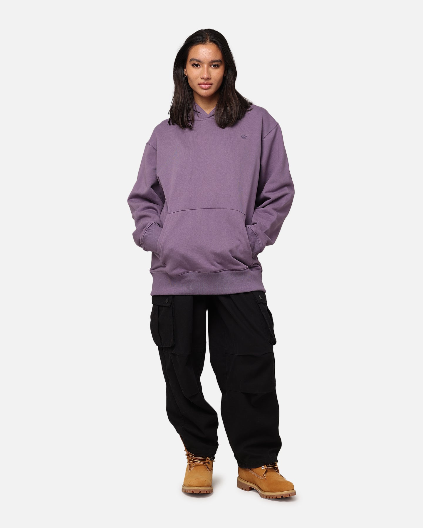 Adidas Adicolor Contempo French Terry Hoodie - Shadow Violet | Men's Casual Pullover Hooded Sweatshirt for Streetwear & Gym