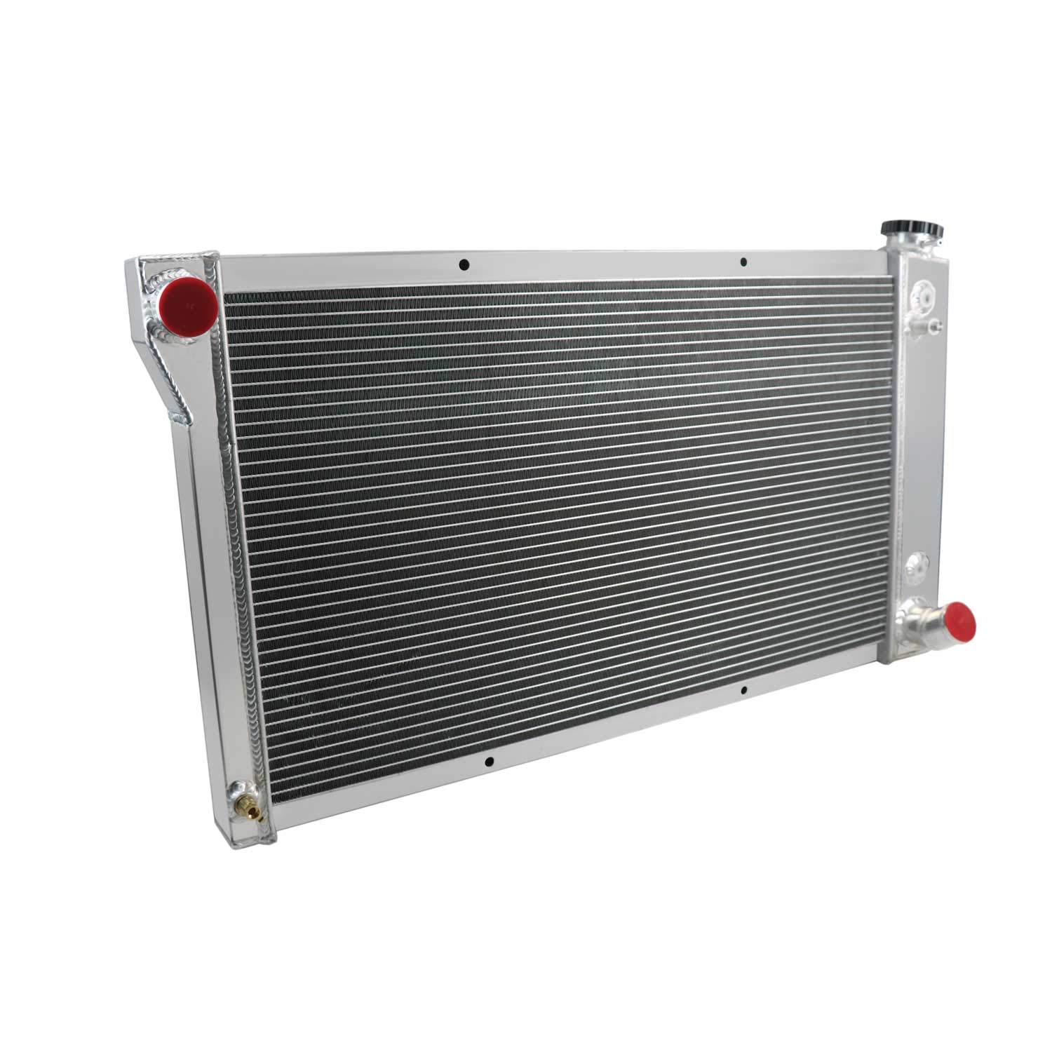 High-Performance Aluminum Radiator for 1967-1972 Chevy GMC C10 C20 C30 K10 K20 K25 Trucks & Blazer - 3 Row Core with Fan Shroud - Perfect for Pickup, Suburban & Van Upgrades