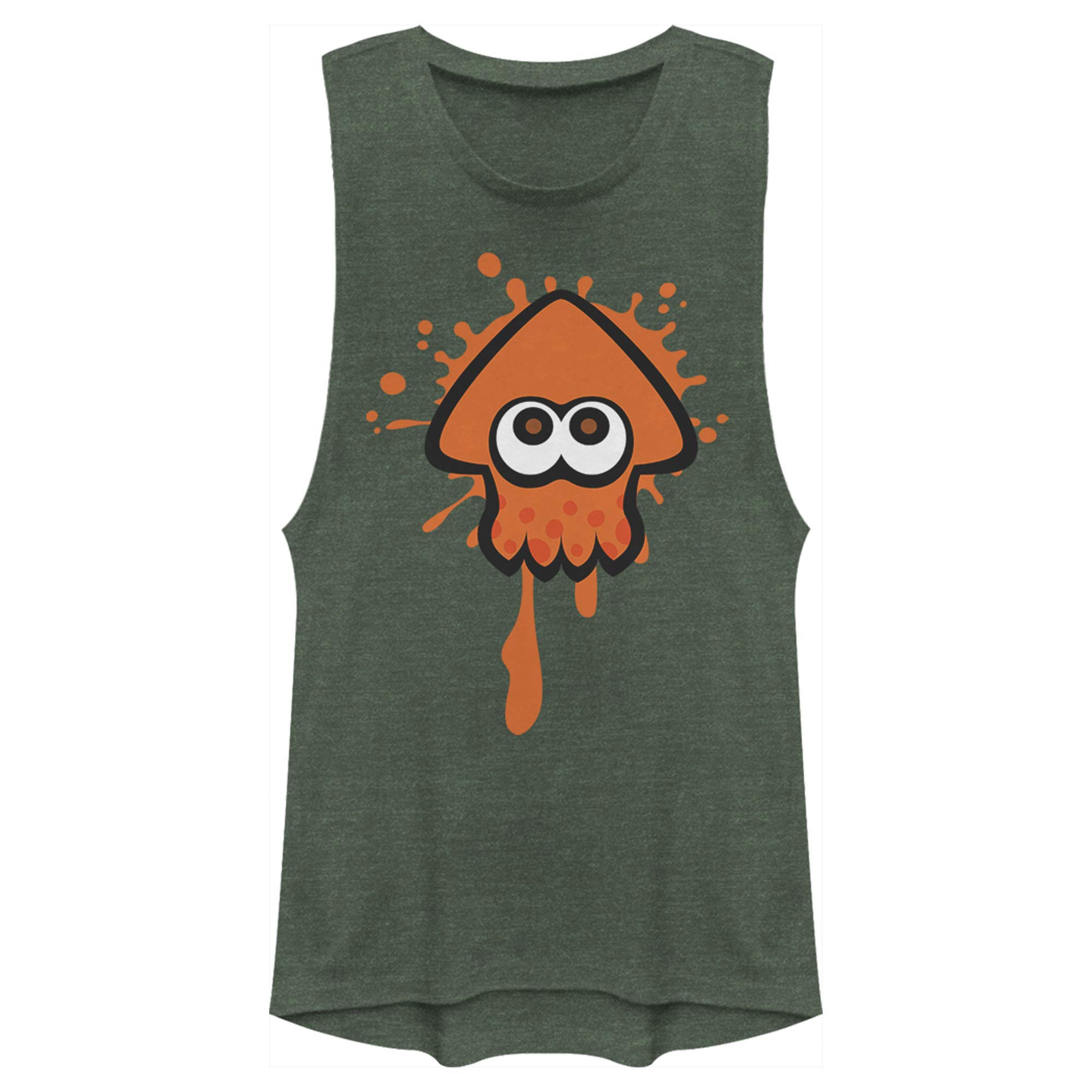 Nintendo Team Orange Women's Muscle Tank Top - Soft Breathable Vintage Gaming Tee for Casual Wear, Cosplay & Gamer Girls
