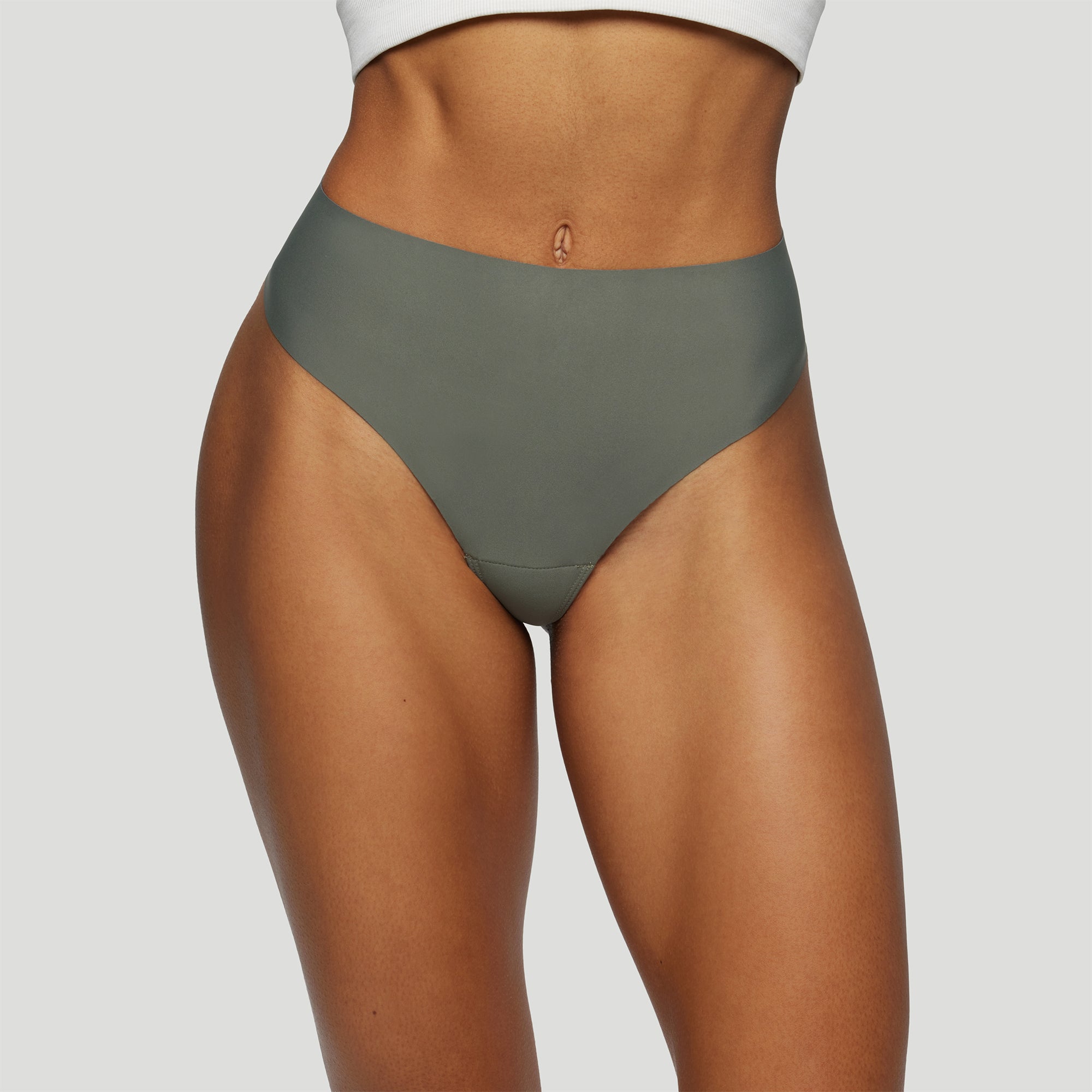 Camel Proof High Rise Thong - Seamless No Show Underwear for Women | Comfortable Everyday Wear, Yoga & Workout