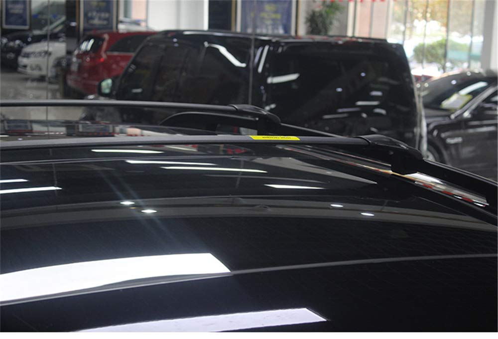 2011-2017 Jeep Patriot Black Adjustable Stainless Steel Roof Rack Cross Bars - Heavy Duty Luggage Carrier for SUV, Perfect for Road Trips & Outdoor Adventures