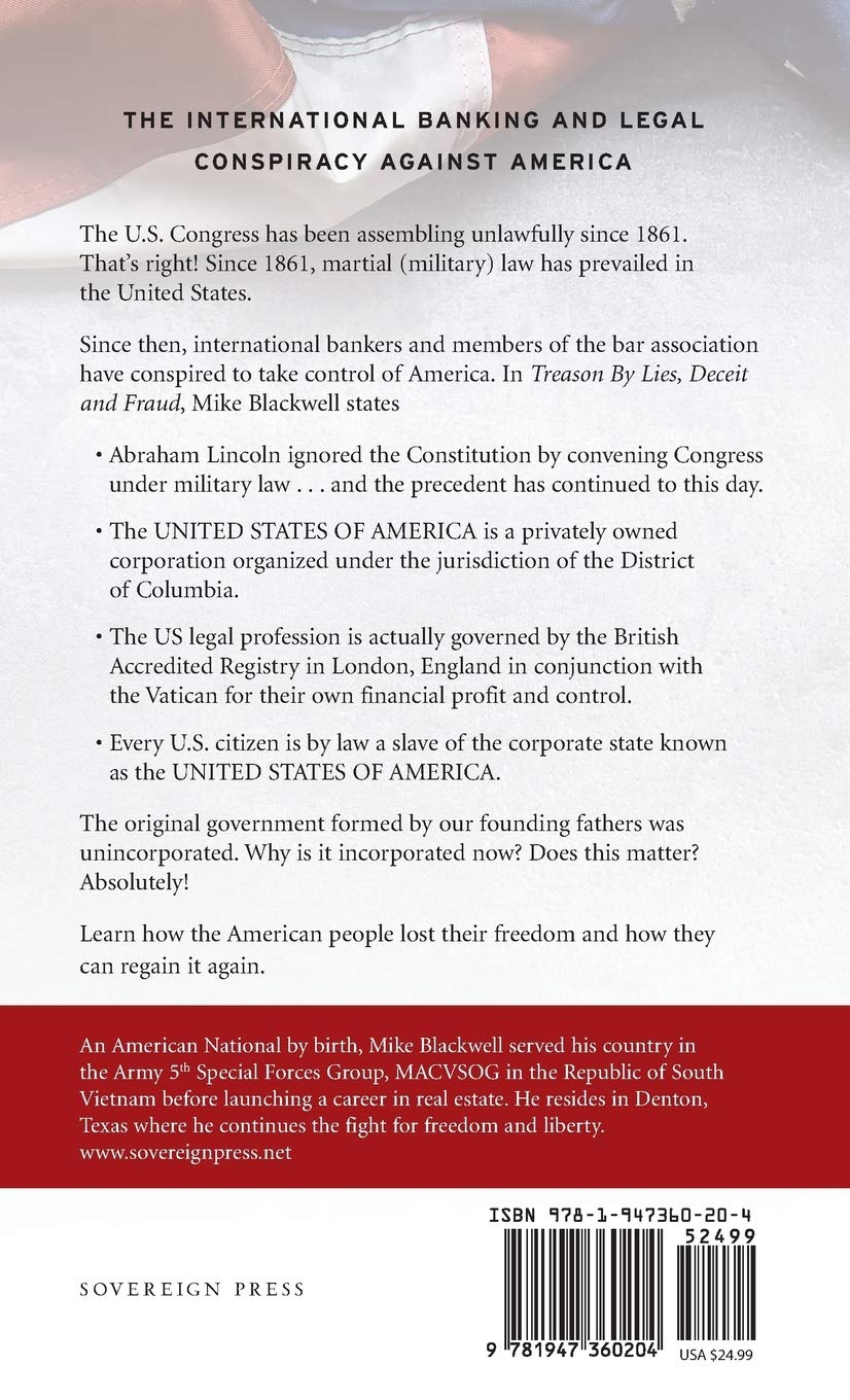 Treason By Lies, Deceit and Fraud: Exposing the International Banking & Legal Conspiracy Against America - Political Thriller Book for History Buffs & Conspiracy Researchers