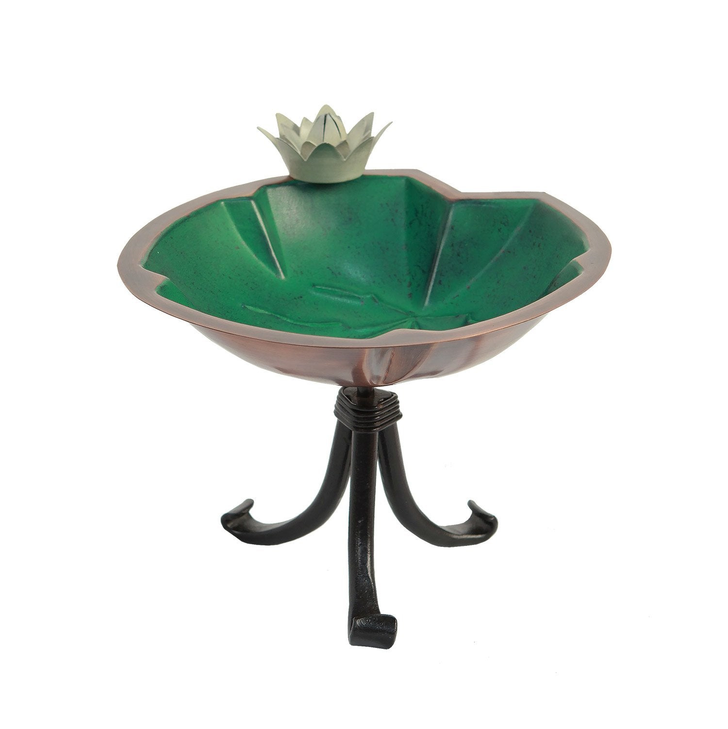 Lilypad Birdbath - Decorative Garden Bird Bath with Natural Leaf Design for Outdoor Bird Watching & Garden Decor