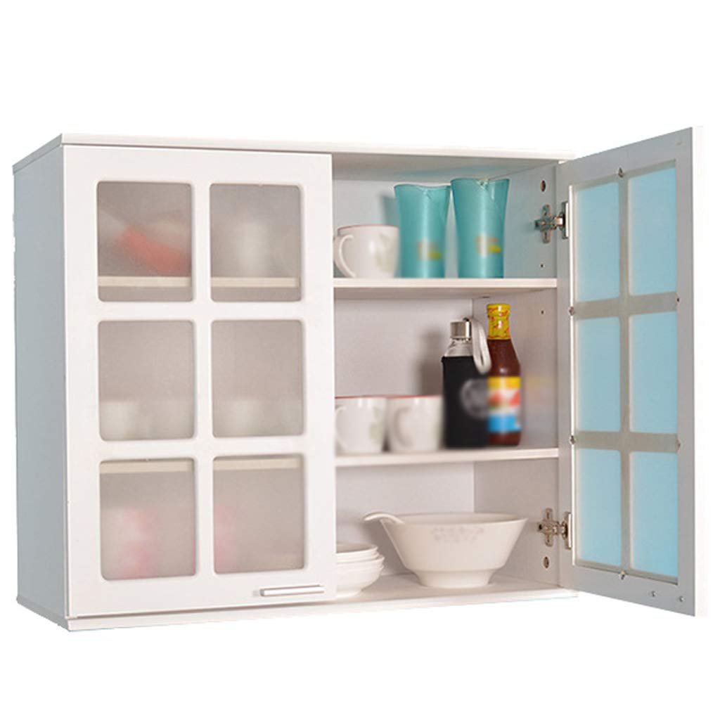 Zzmop White Wall Mounted Bathroom Medicine Cabinet - Double Door Storage Cabinet for Bathroom, Kitchen & Bedroom - Solid & Durable Bathroom Organizer with Mirror - Perfect for Small Space Organization & Home Decor