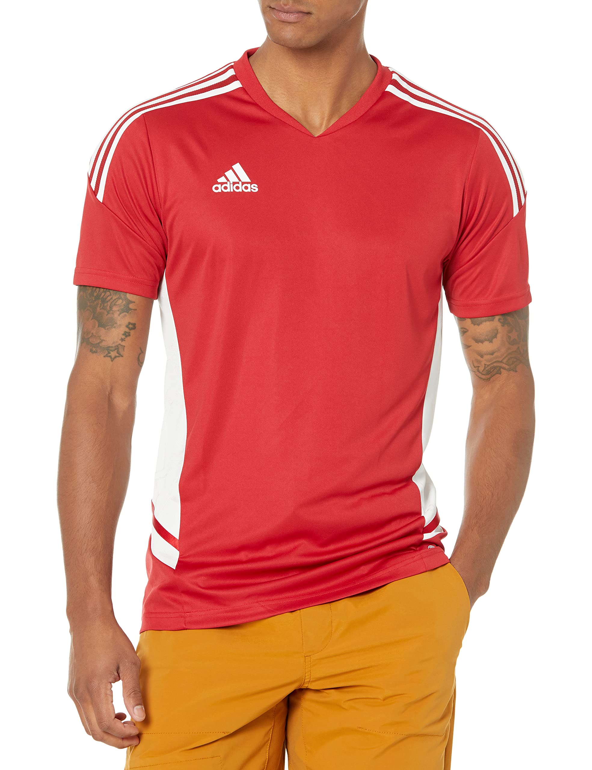 adidas Men's Condivo 22 Soccer Jersey - Breathable Performance Shirt for Training & Matches - Perfect for Football, Sports & Casual Wear
